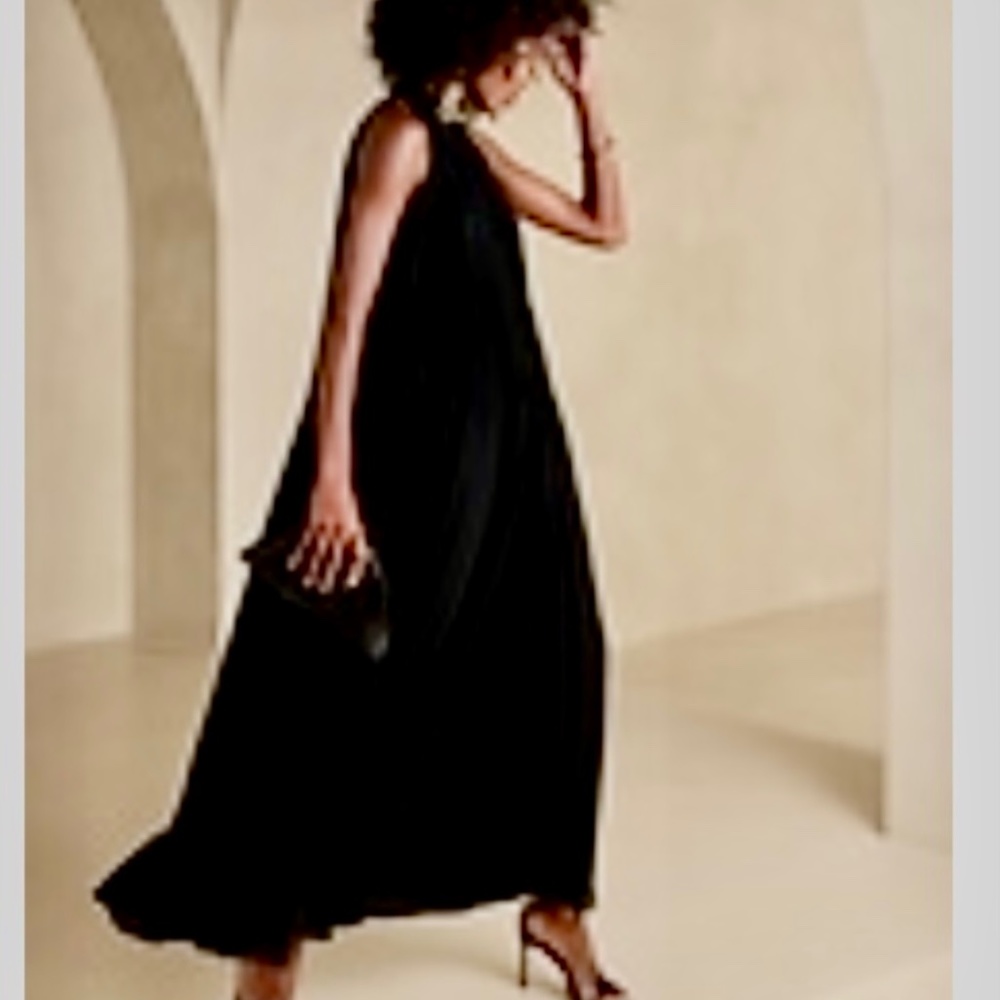 NWT Banana Republic Radiant Maxi Dress in Black